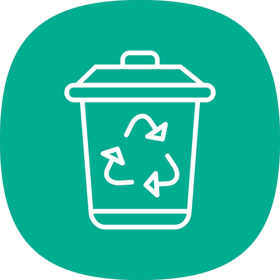 Recycle bin Vector Icon Design