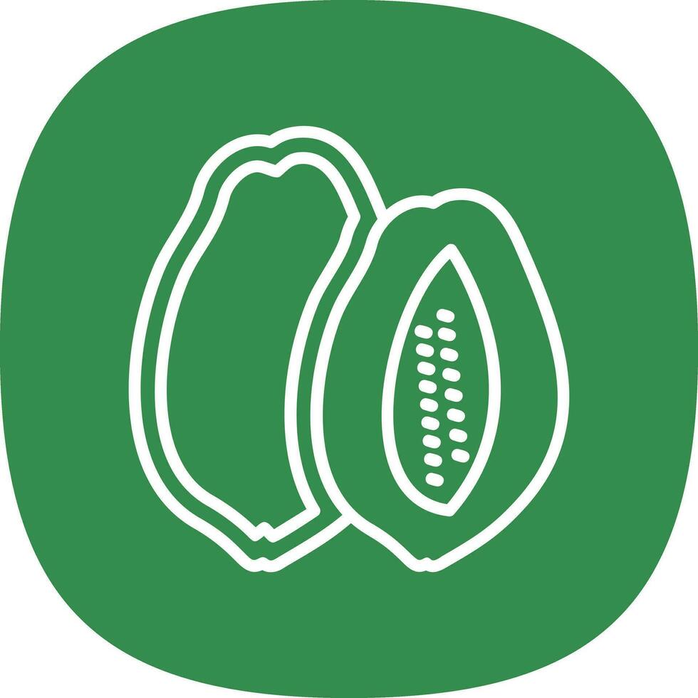 Papaya Vector Icon Design