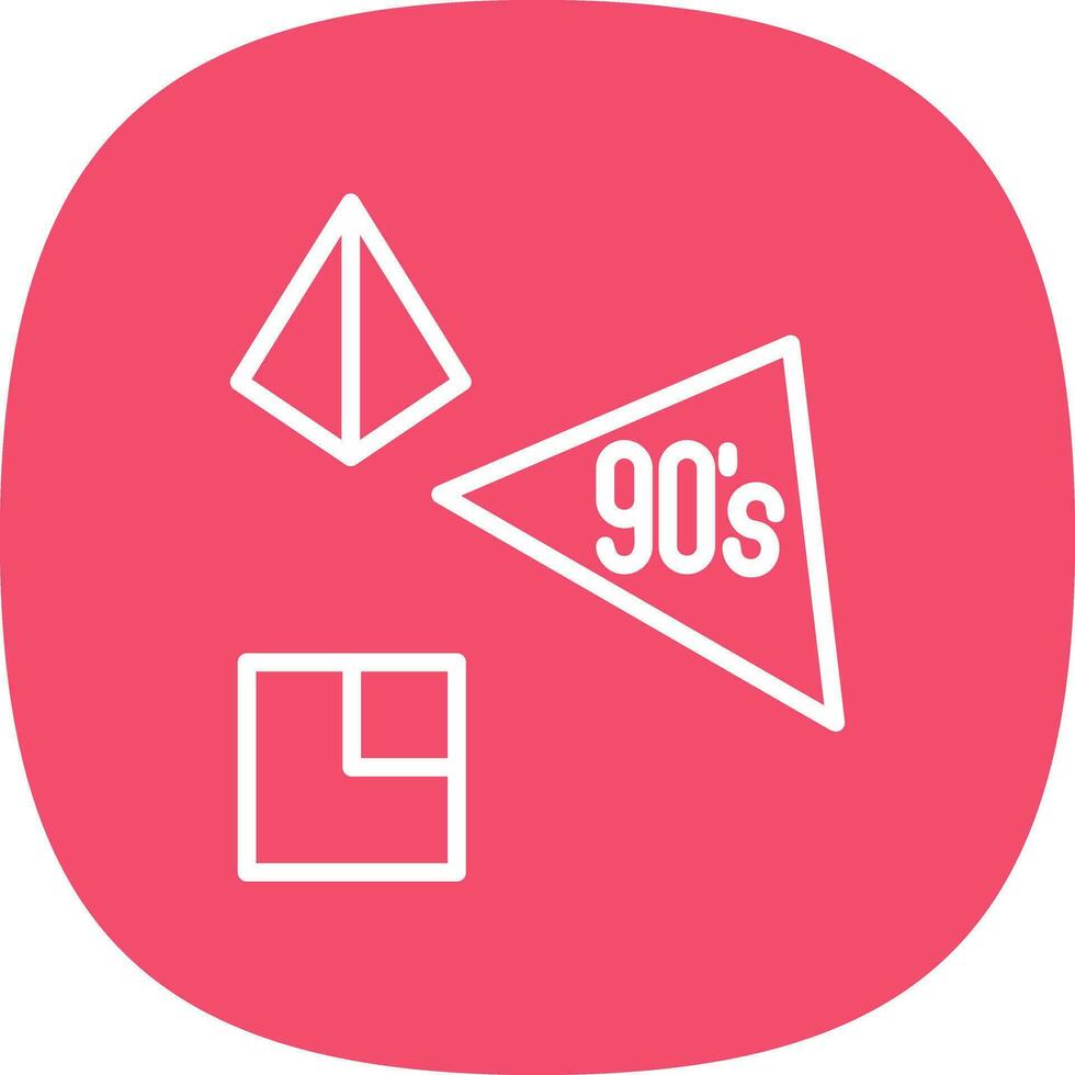 90s vector icono diseño