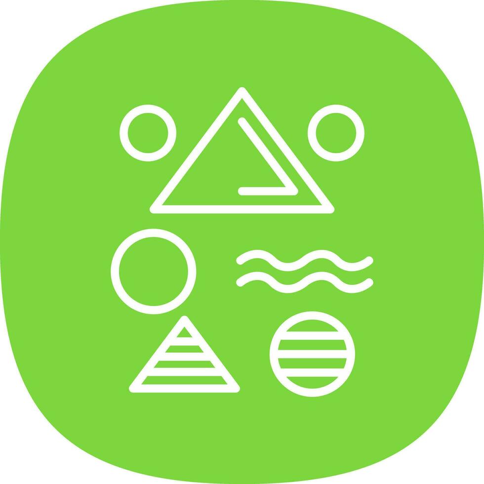 Memphis style Vector Icon Design