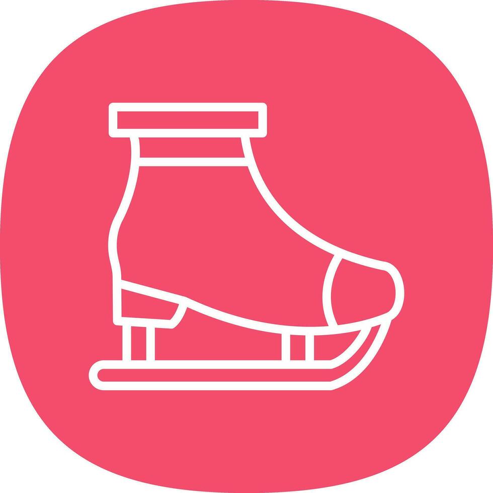 Ice skating Vector Icon Design
