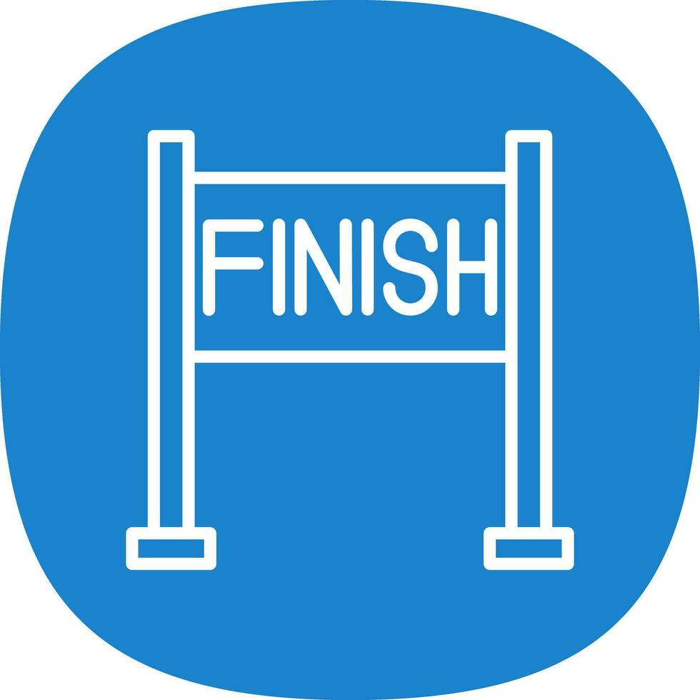 Finish line Vector Icon Design