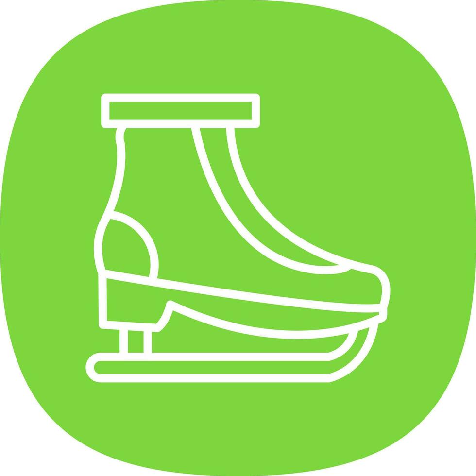 diseño de icono de vector de patinaje sobre hielo