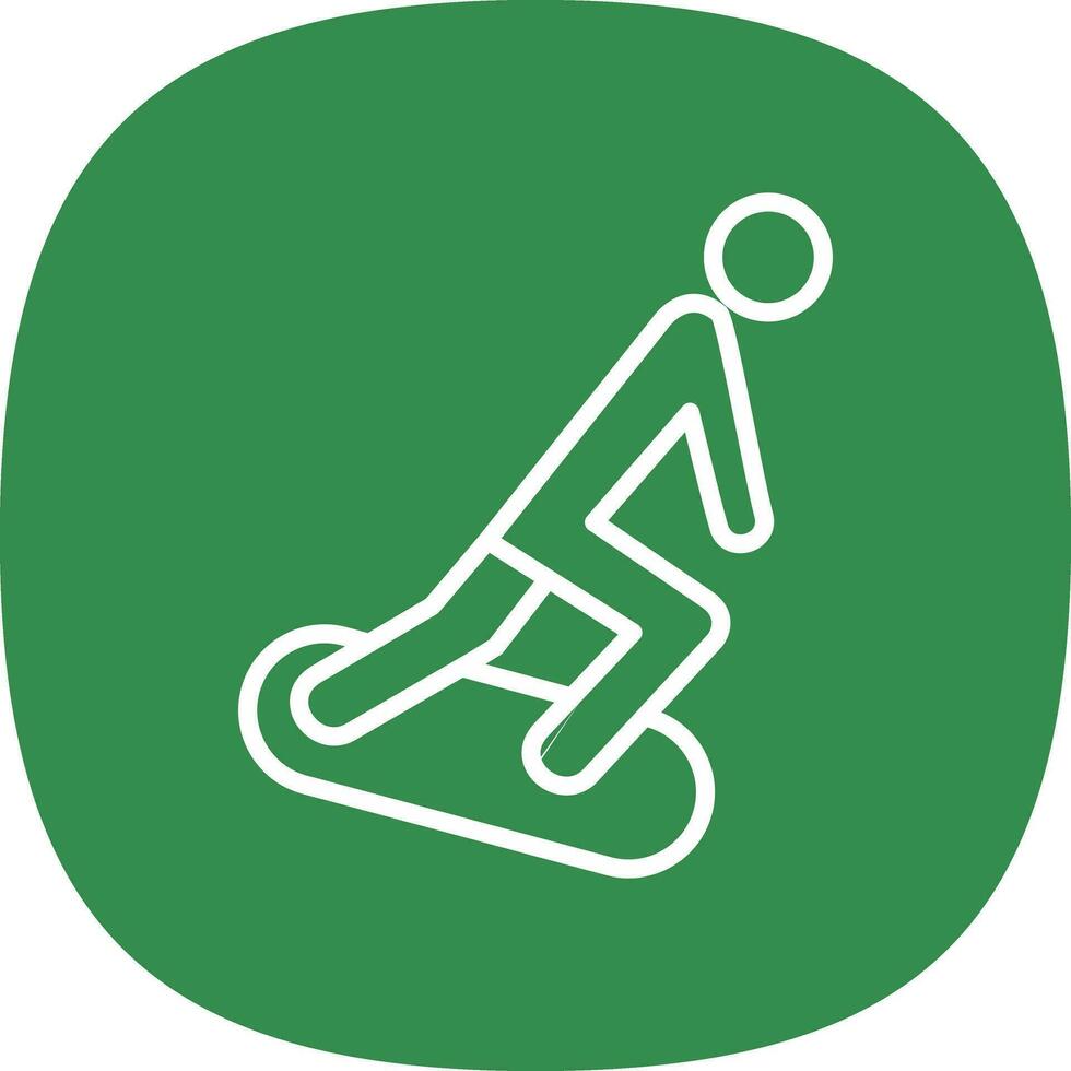 Snowboarding Vector Icon Design
