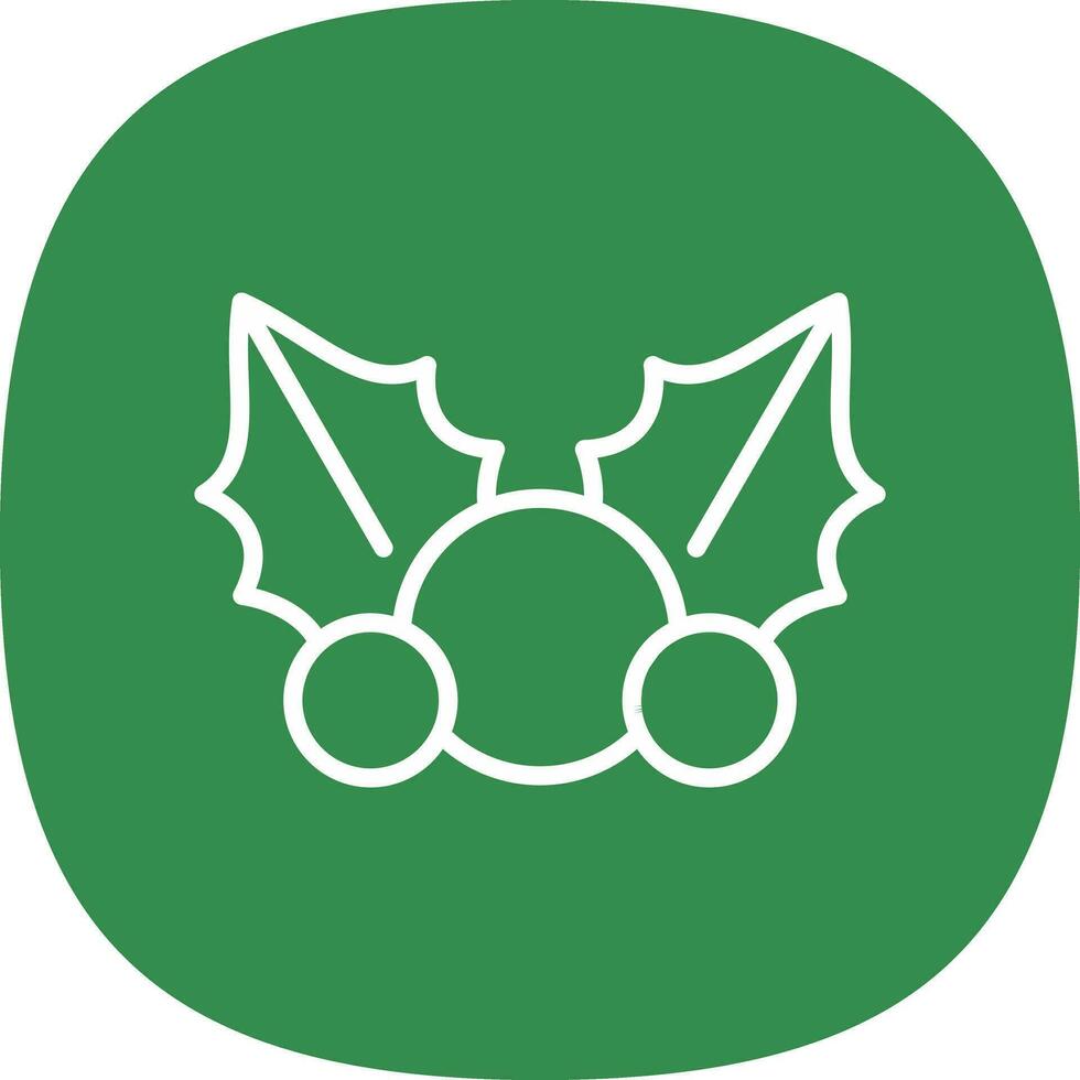 Mistletoe Vector Icon Design
