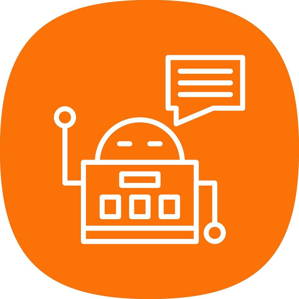 Chatbot Vector Icon Design
