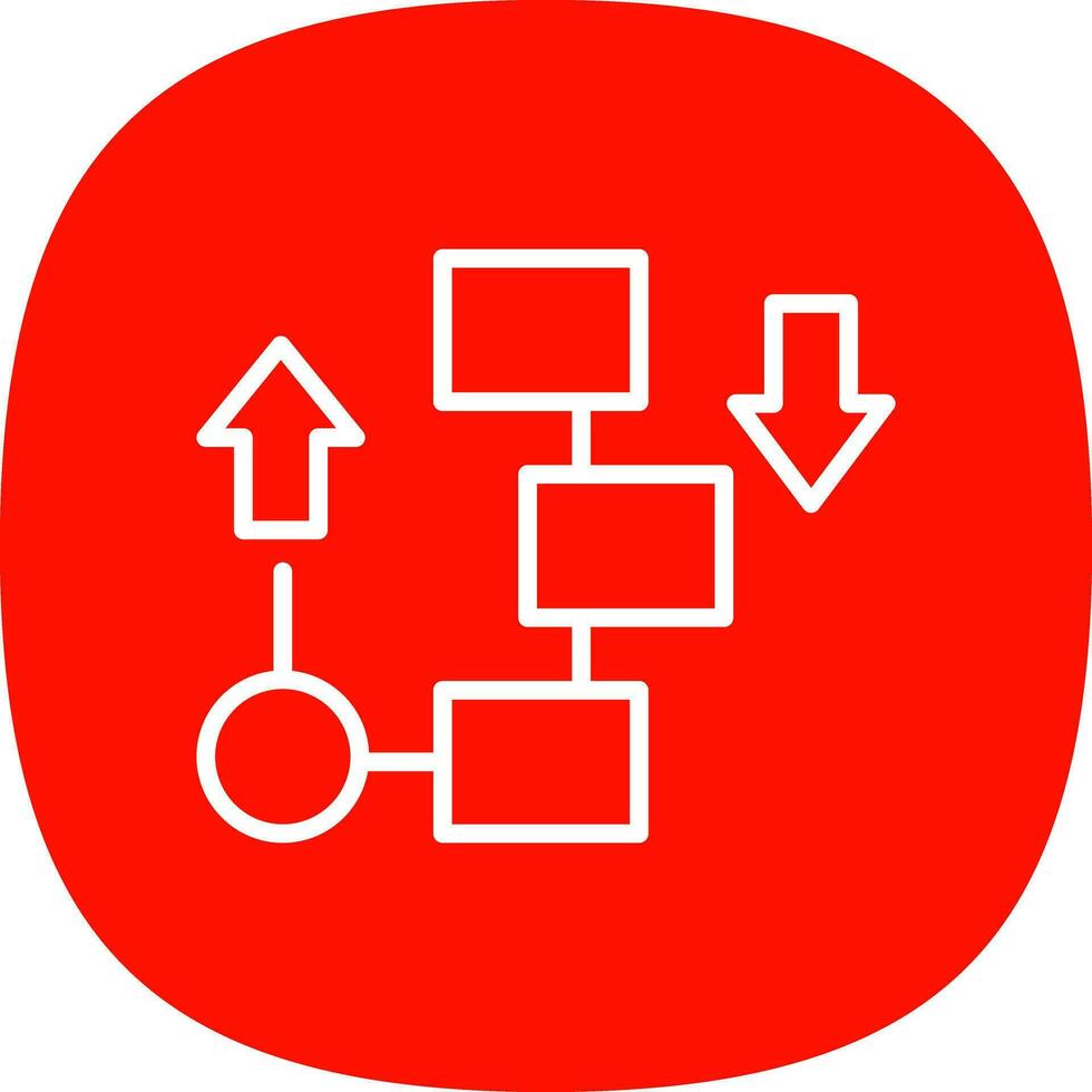 Flow diagram Vector Icon Design