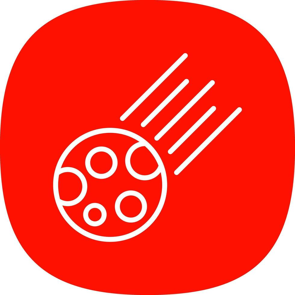 Comet Vector Icon Design