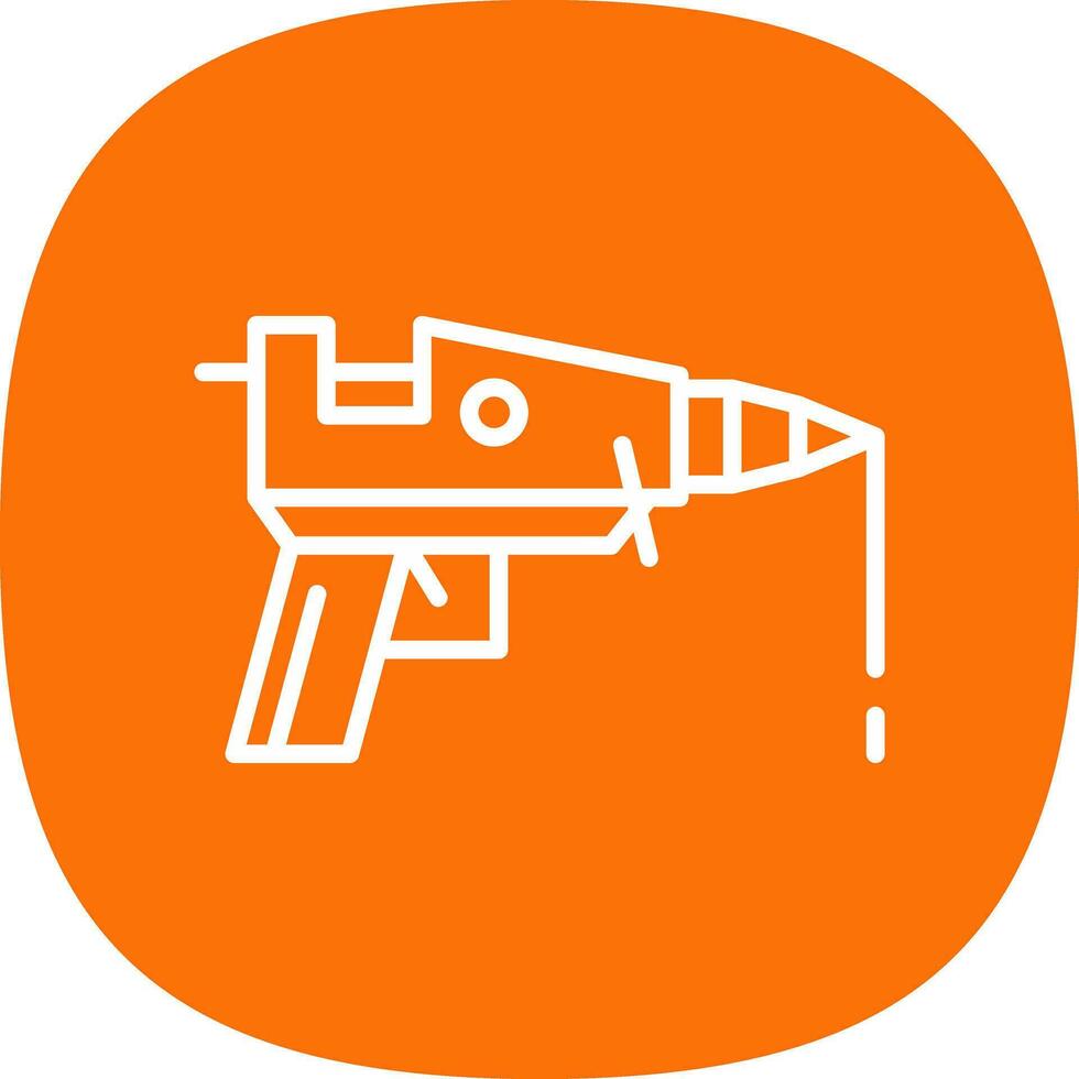 Hot glue gun Vector Icon Design