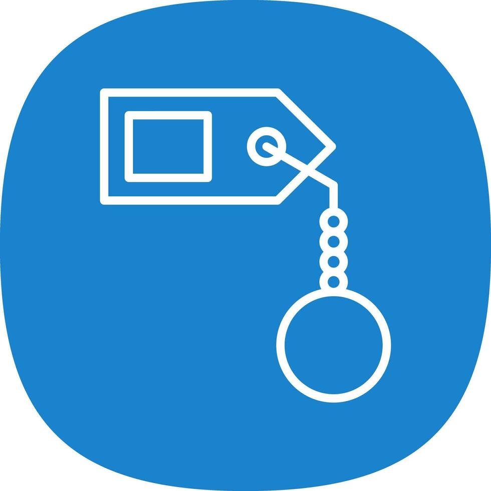 Key tag Vector Icon Design