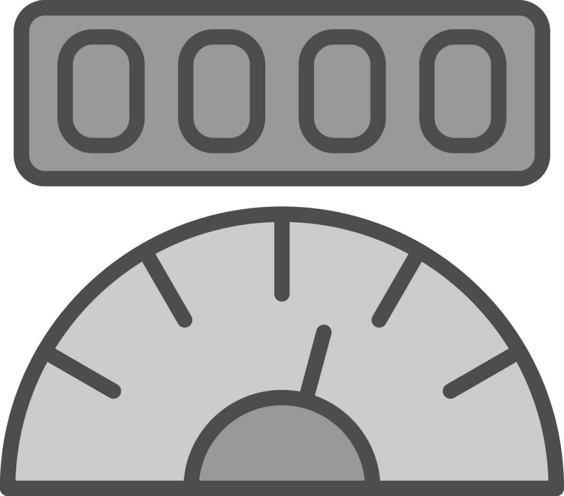 Mileage Vector Icon Design