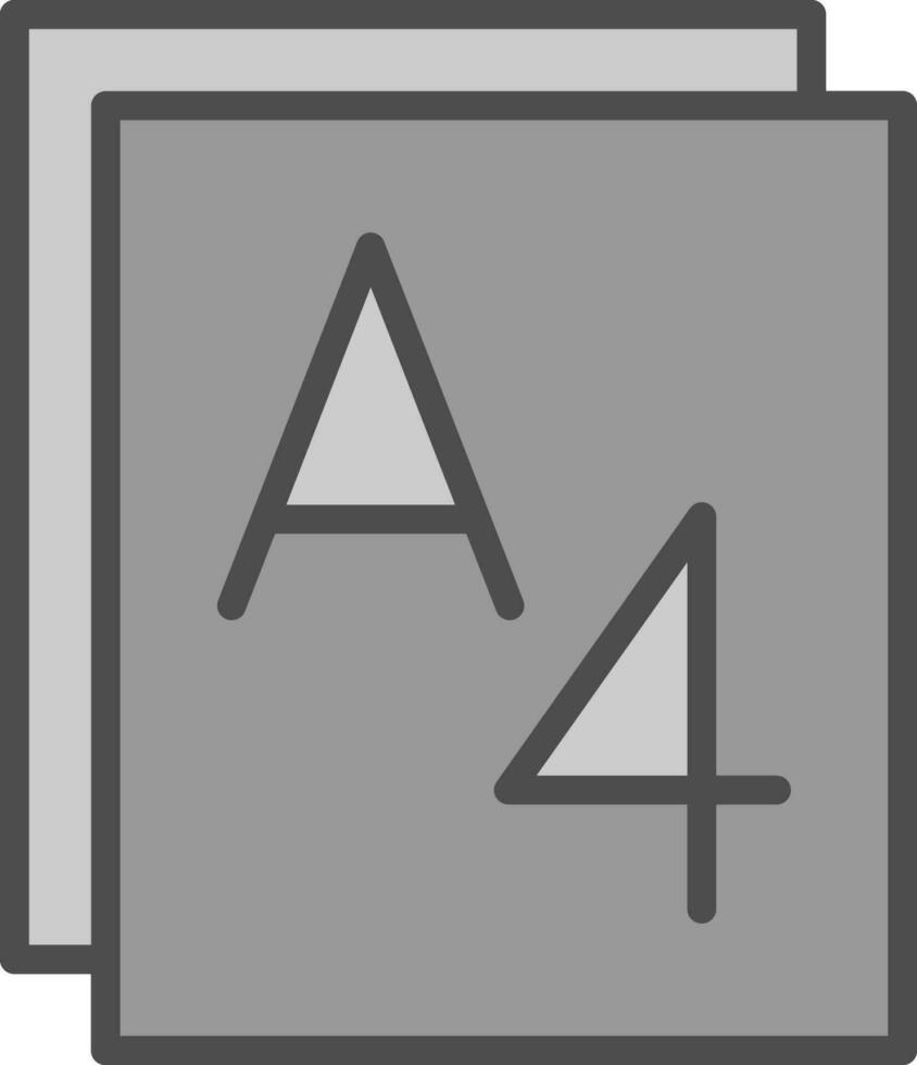Paper size Vector Icon Design