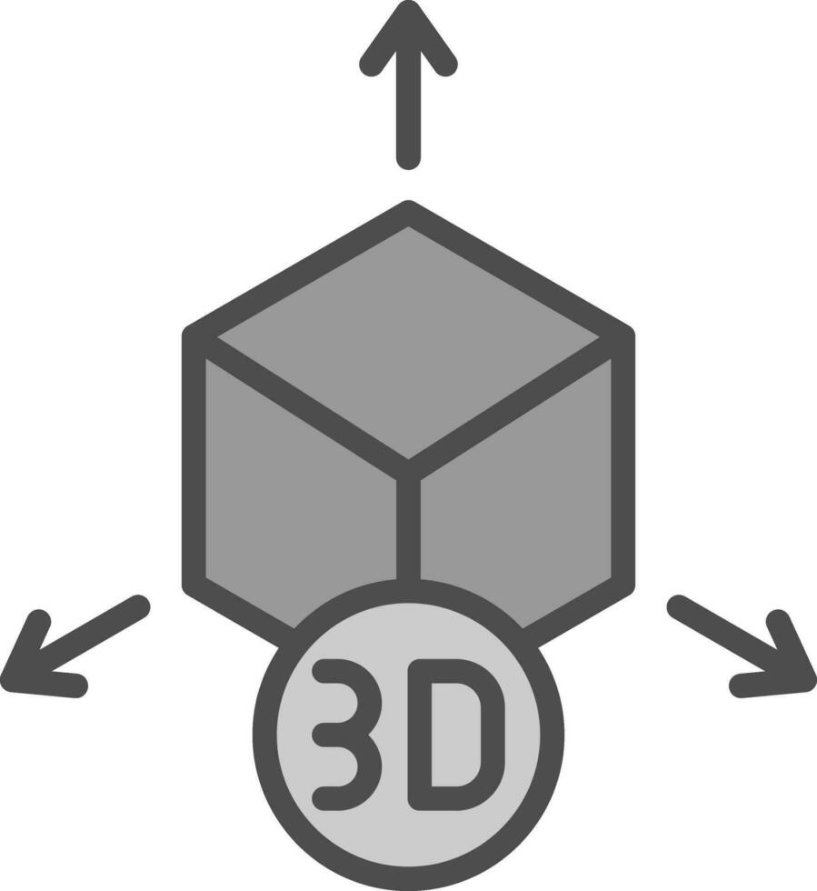 diseño de icono de vector de modelo 3d