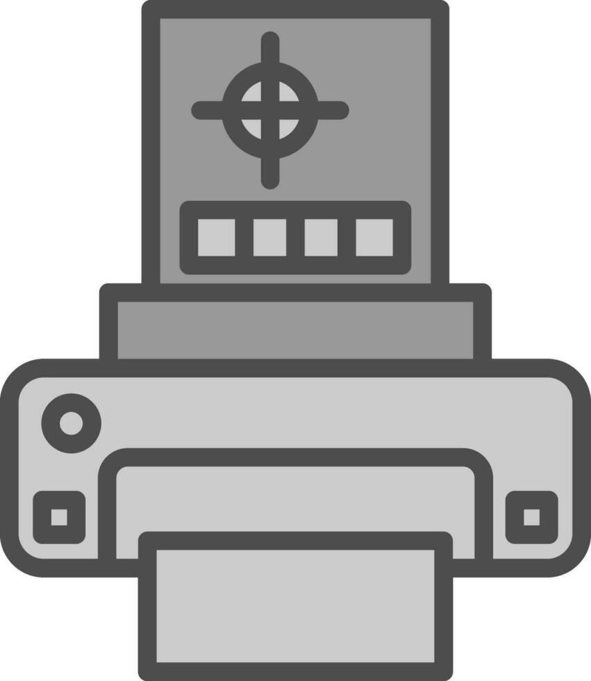 Print test Vector Icon Design