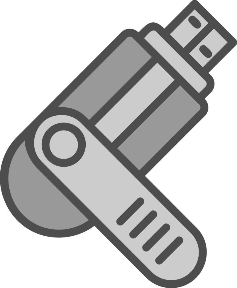 Flash drive Vector Icon Design