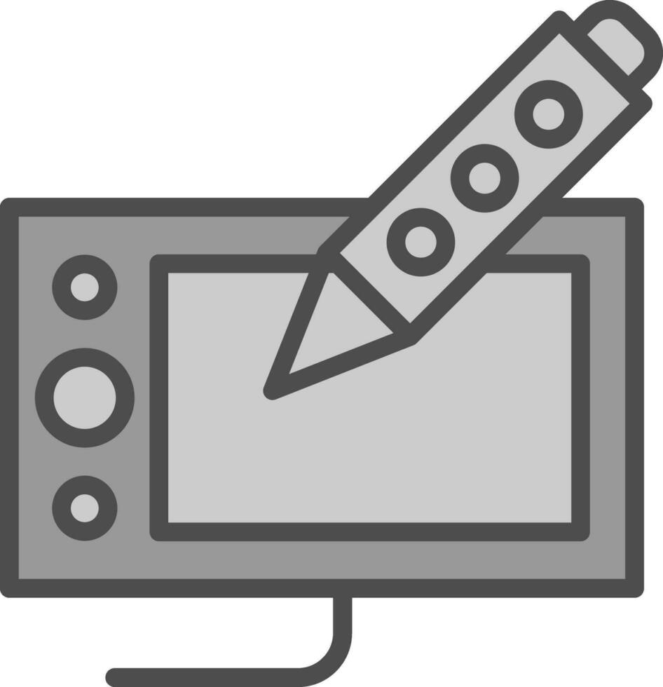 Drawing tablet Vector Icon Design