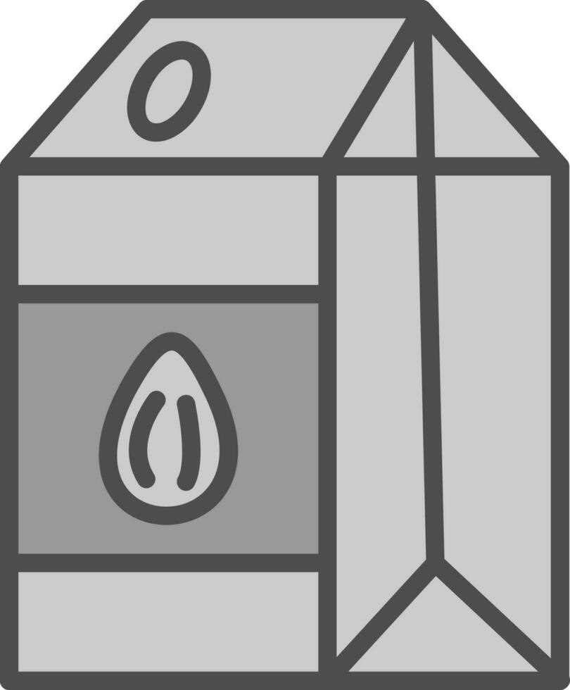 Almond milk Vector Icon Design