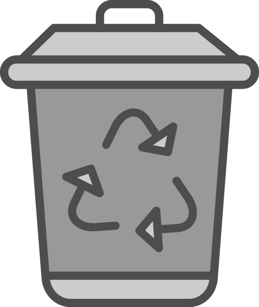 diseño de icono de vector de papelera de reciclaje