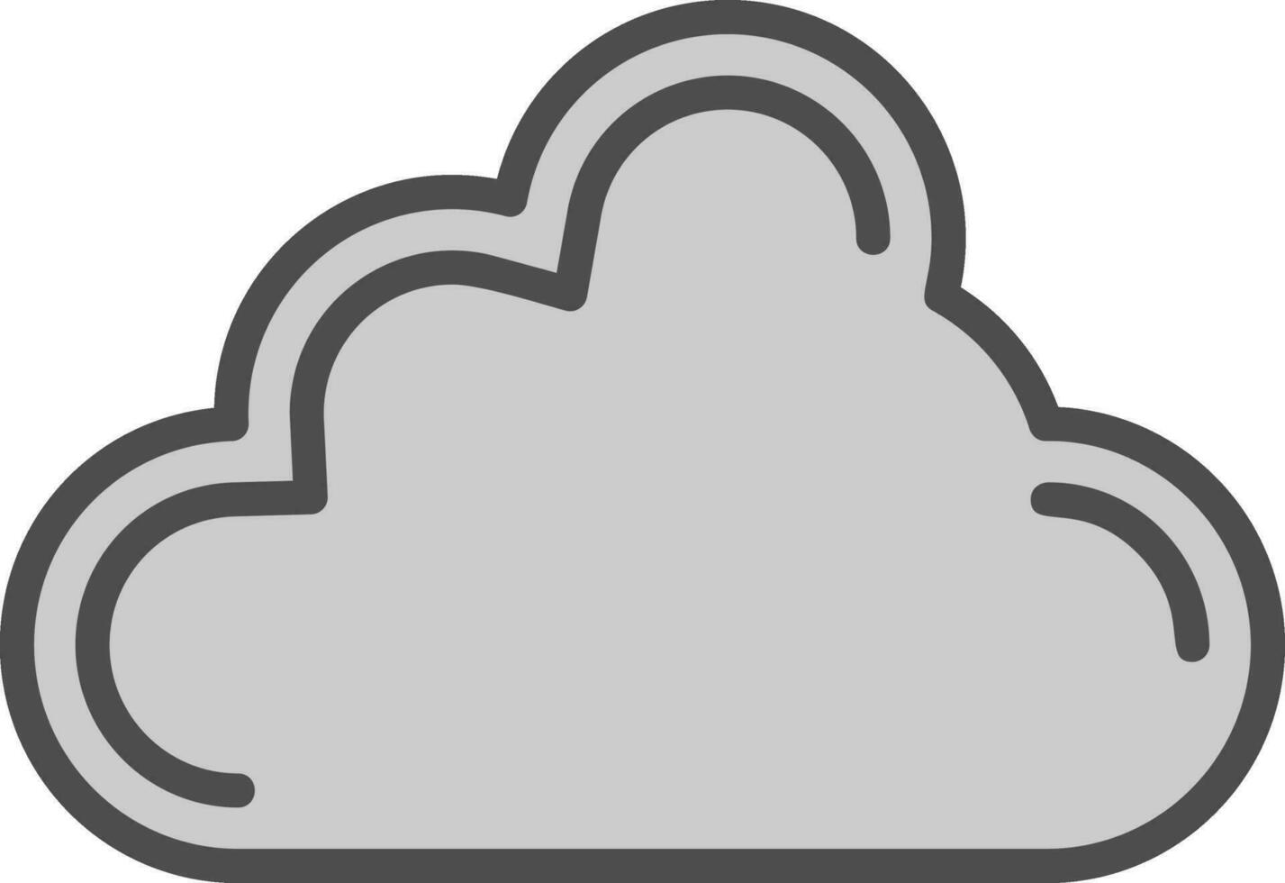 diseño de icono de vector de nube