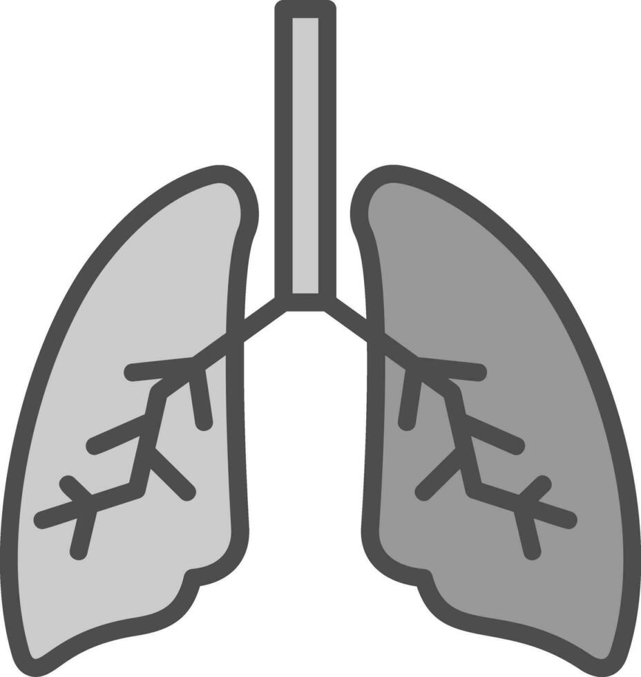 diseño de icono de vector de pulmones