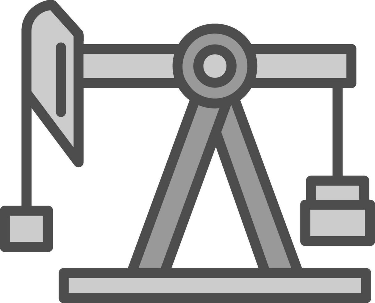 Pump jack Vector Icon Design