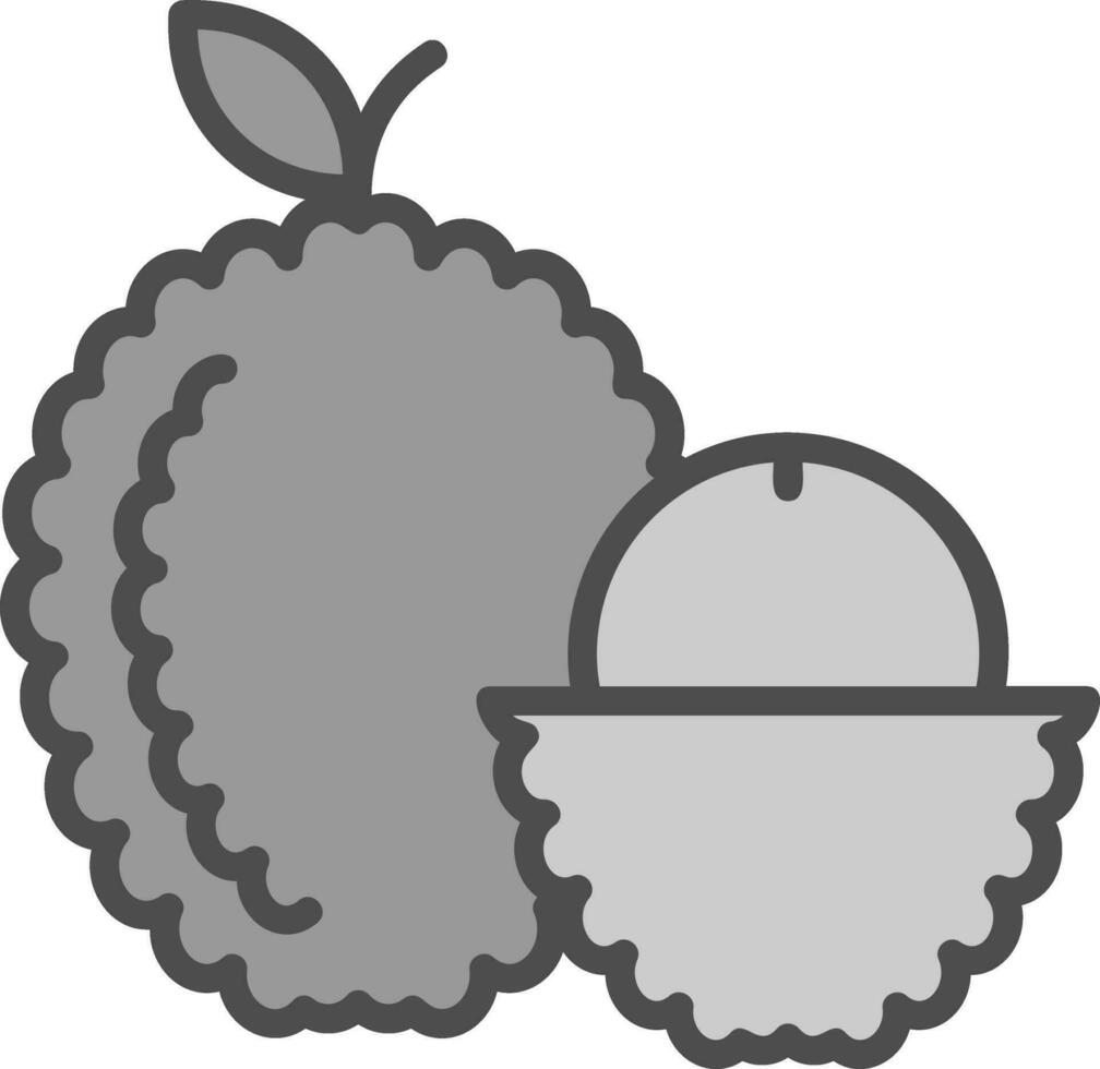 lychee vector icono diseño