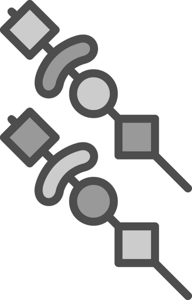 Skewer Vector Icon Design