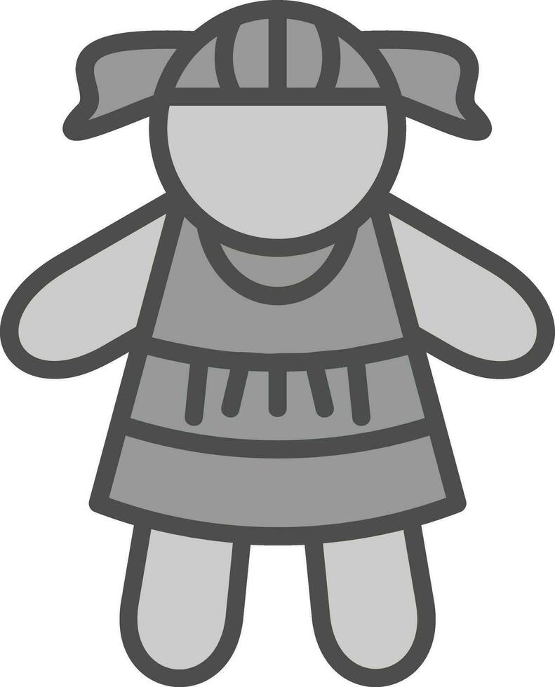 diseño de icono de vector de muñeca