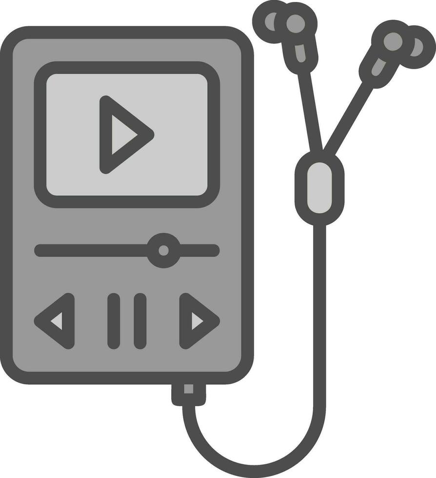 Walkman Vector Icon Design