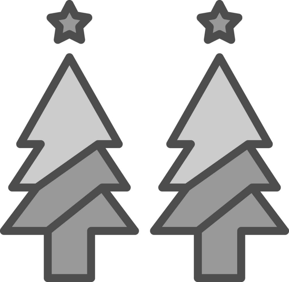 Christmas tree Vector Icon Design