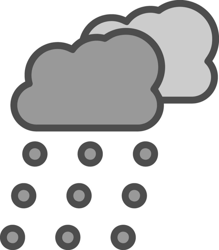 Snowing Vector Icon Design