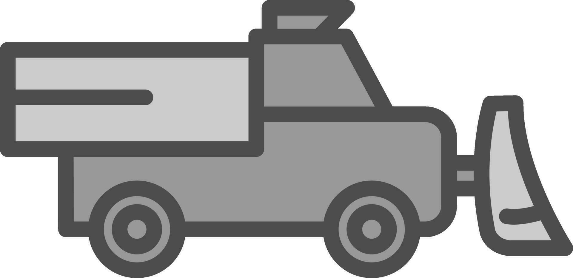 Snowplow Vector Icon Design