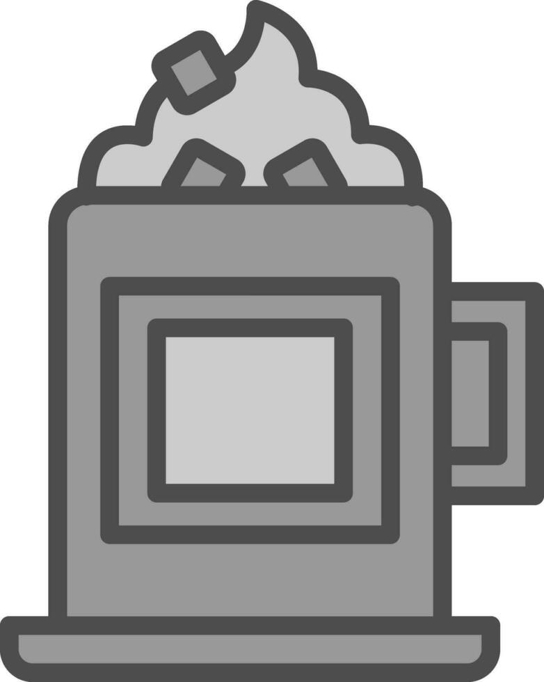 Hot chocolate Vector Icon Design