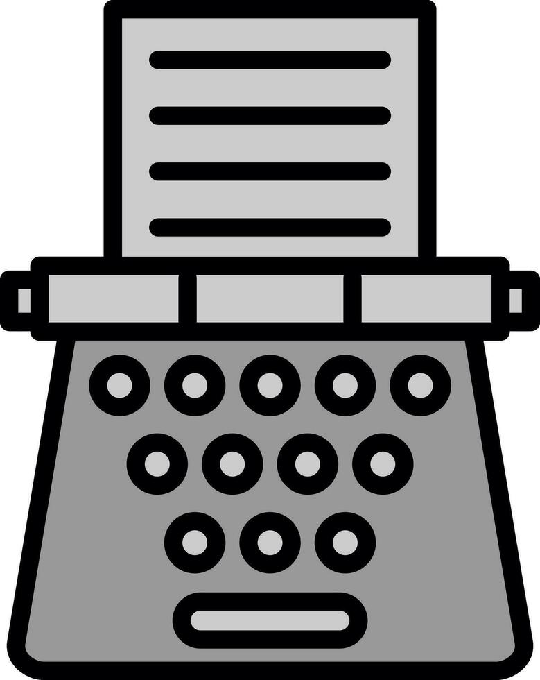 Typewriter Vector Icon Design