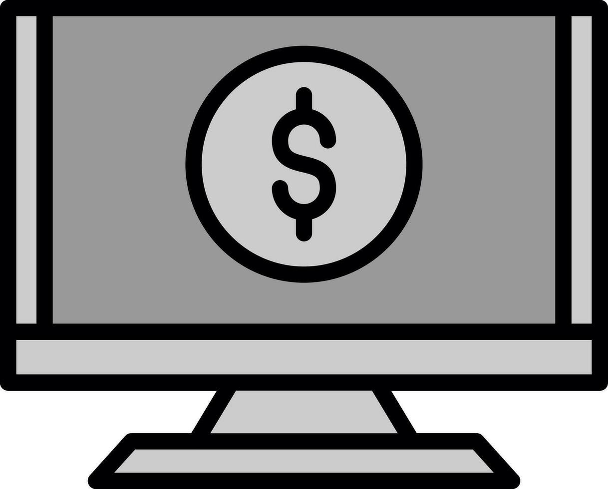 Monitor Vector Icon Design