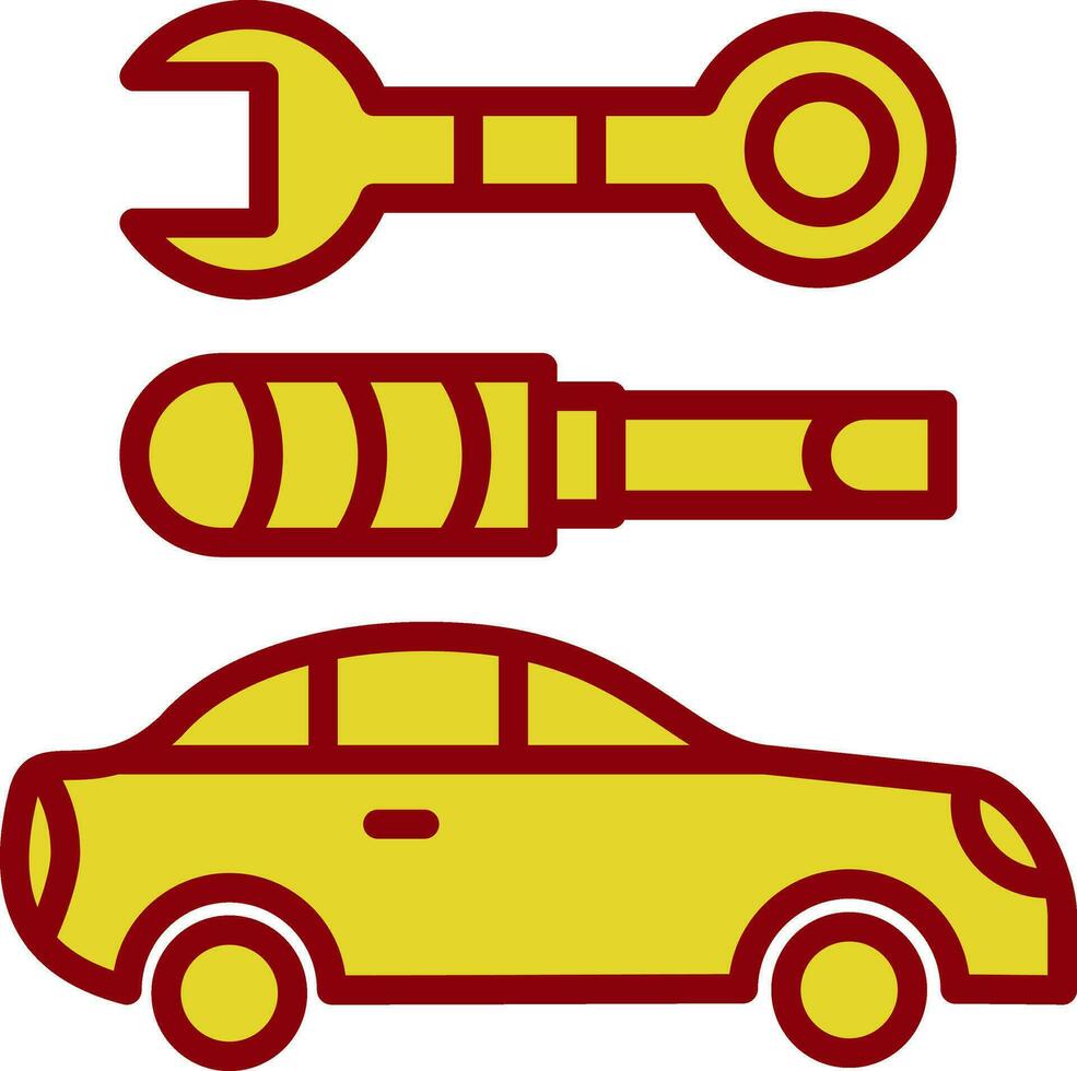 Car maintenance Vector Icon Design