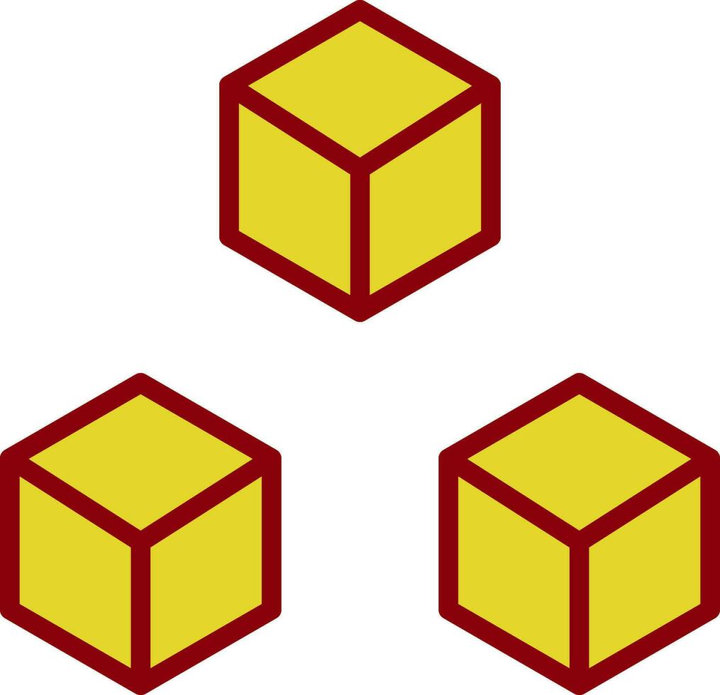 diseño de icono de vector de cubo