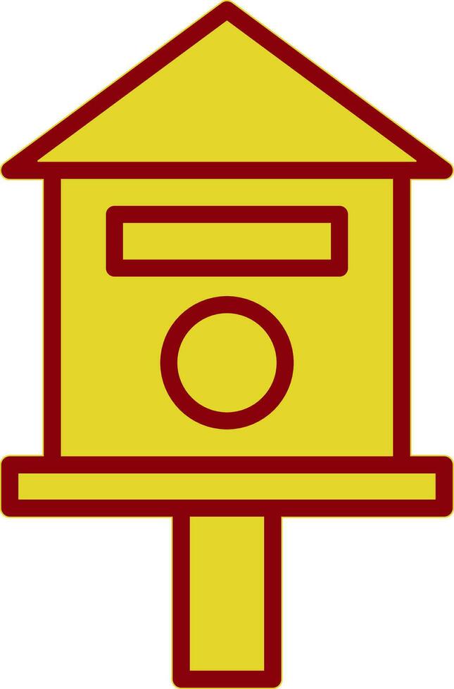 Bird house Vector Icon Design