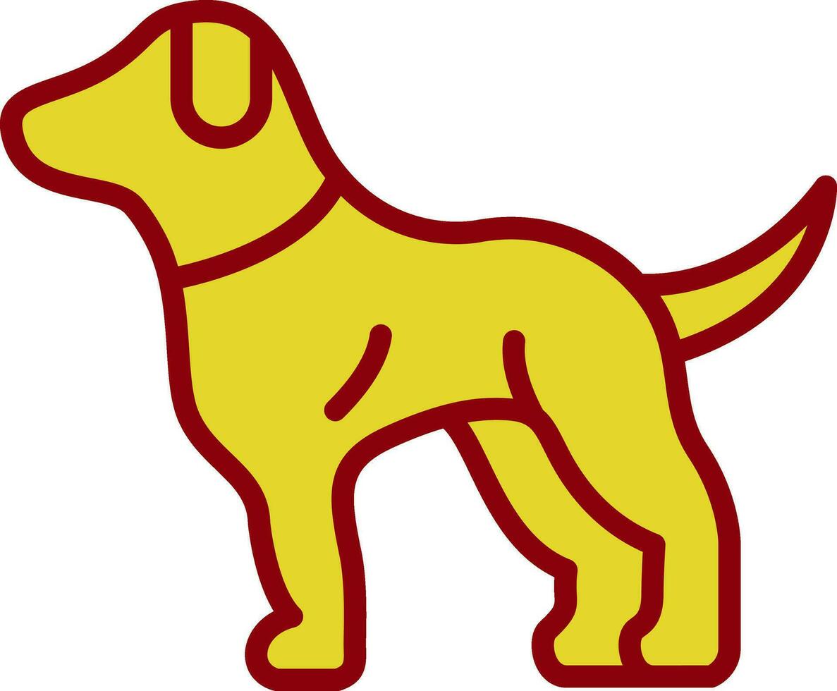 diseño de icono de vector de perro