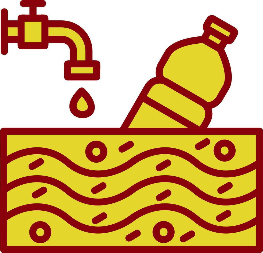 Water pollution Vector Icon Design