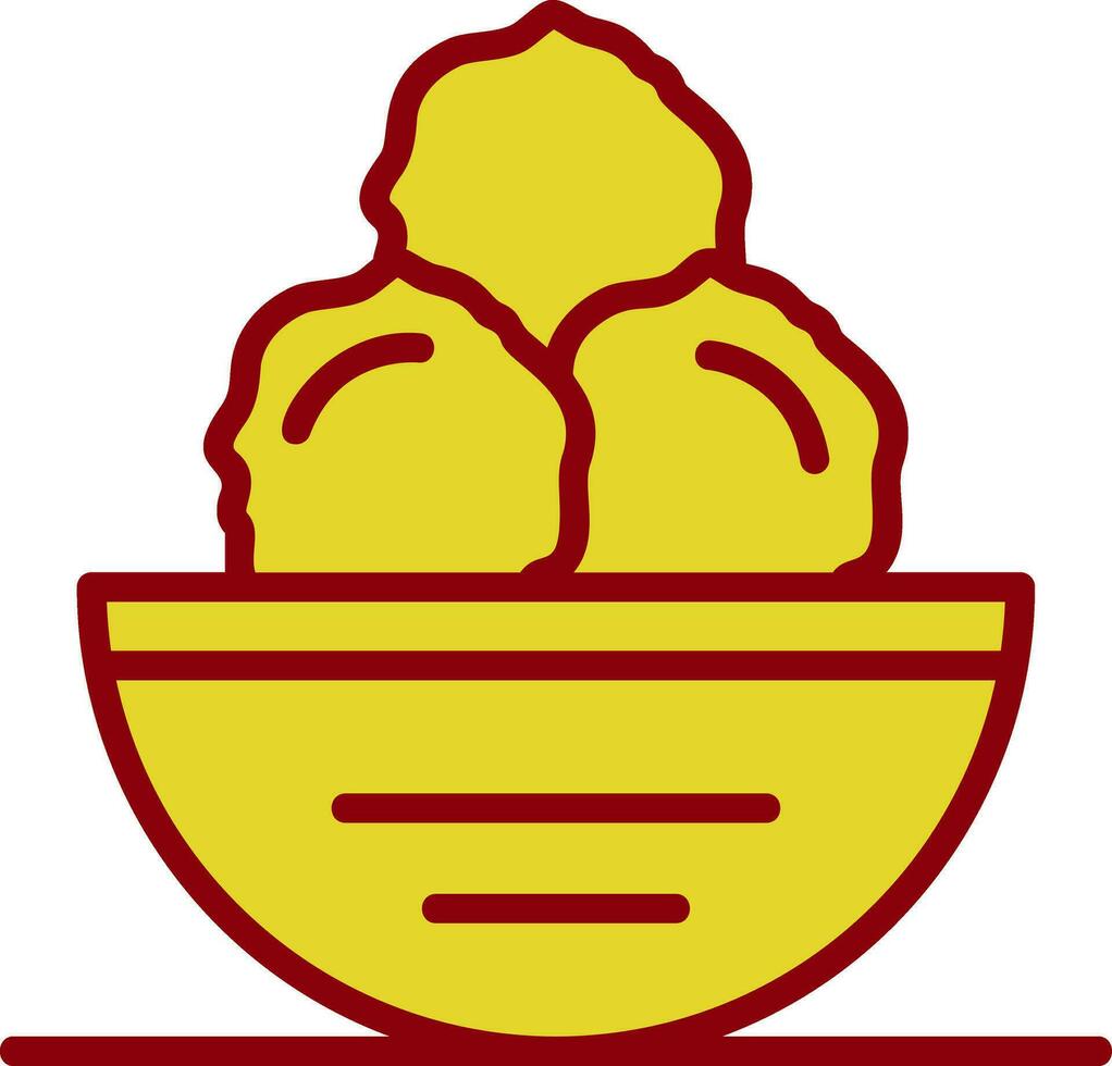 Meatball Vector Icon Design