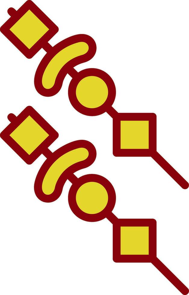 Skewer Vector Icon Design