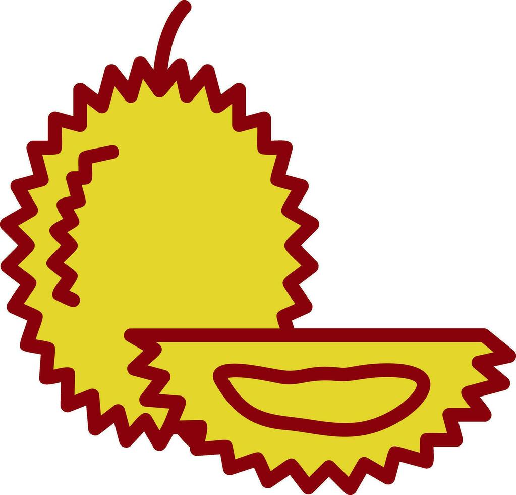 Durian vector icono diseño