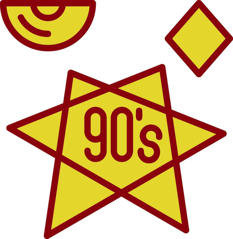 90s vector icono diseño