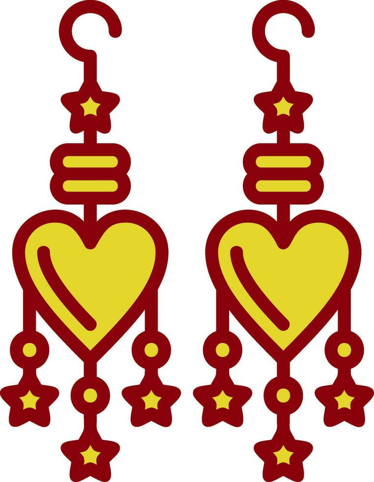 Earrings Vector Icon Design