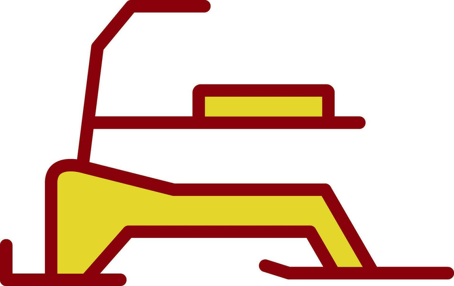 Skibob Vector Icon Design