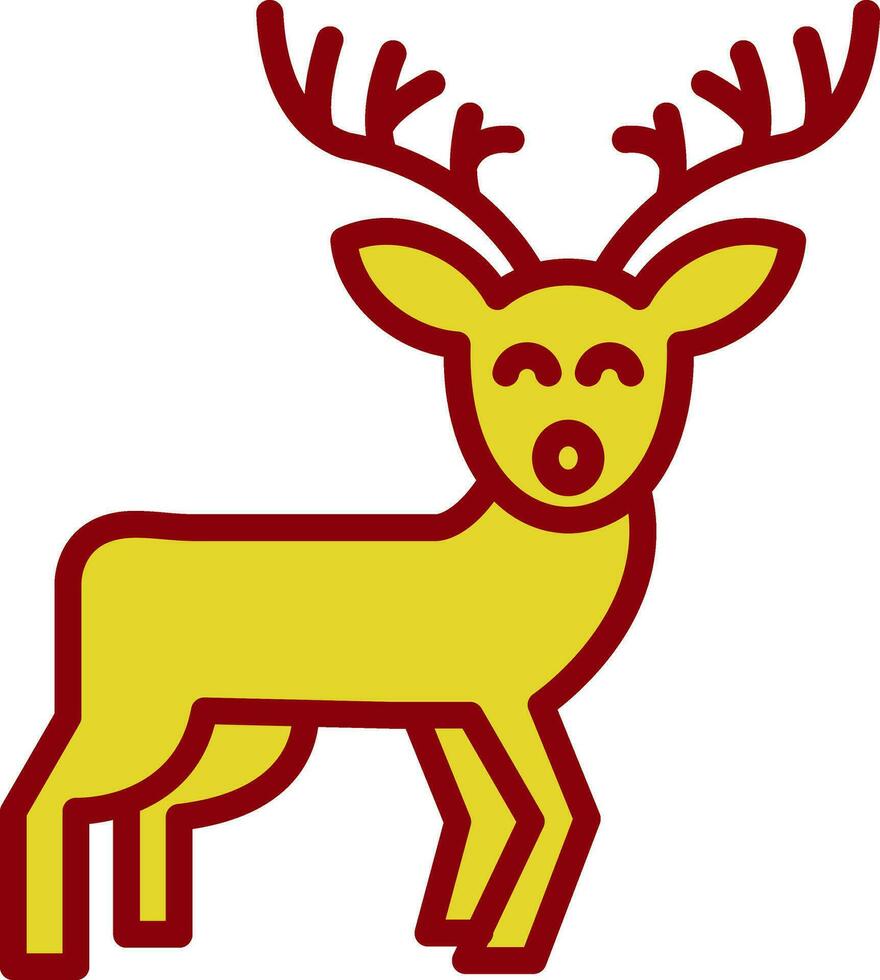 Reindeer Vector Icon Design