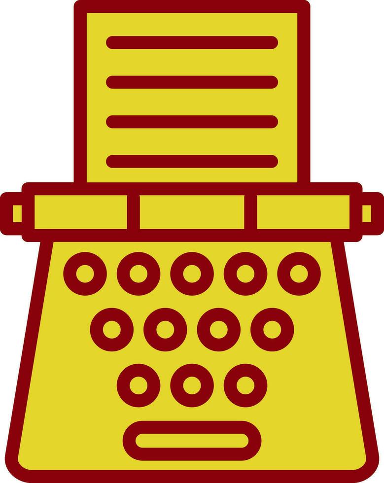 Typewriter Vector Icon Design