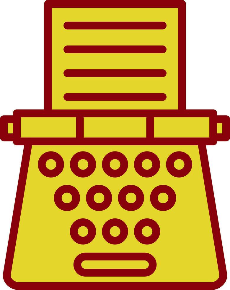 Typewriter Vector Icon Design