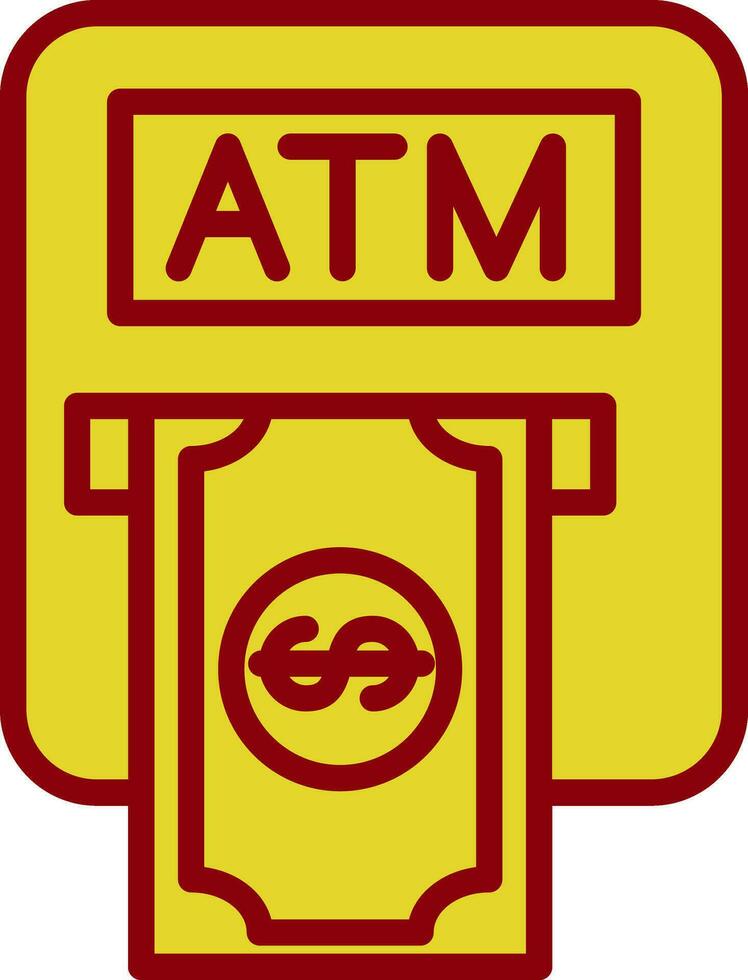 Atm machine Vector Icon Design